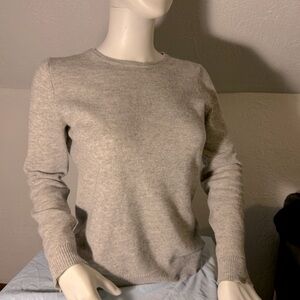 Charter Club Heather Gray Cashmere Sweater